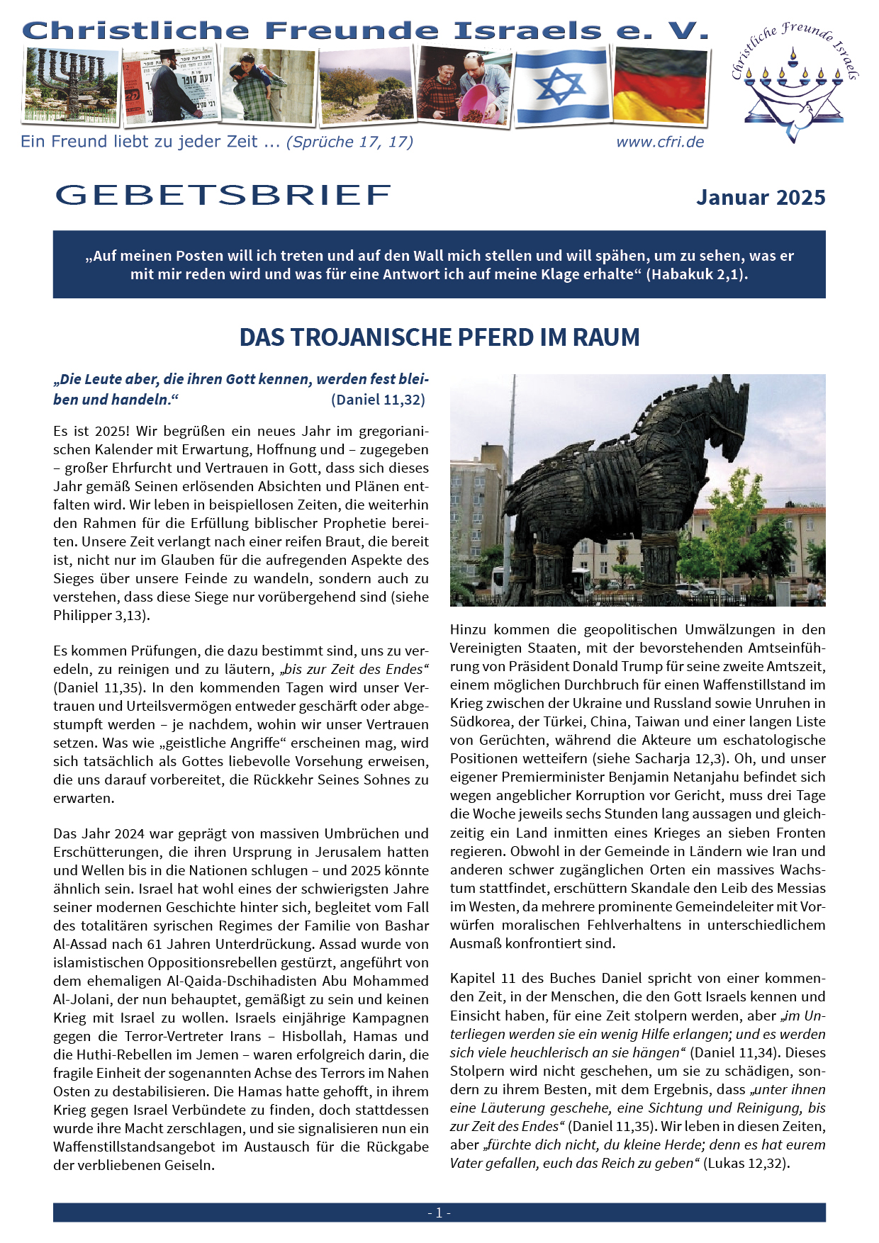 Gebetsbrief