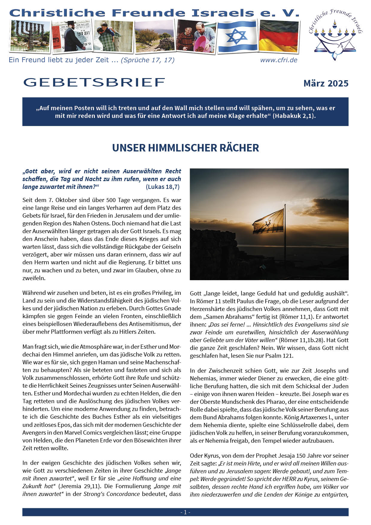 Gebetsbrief