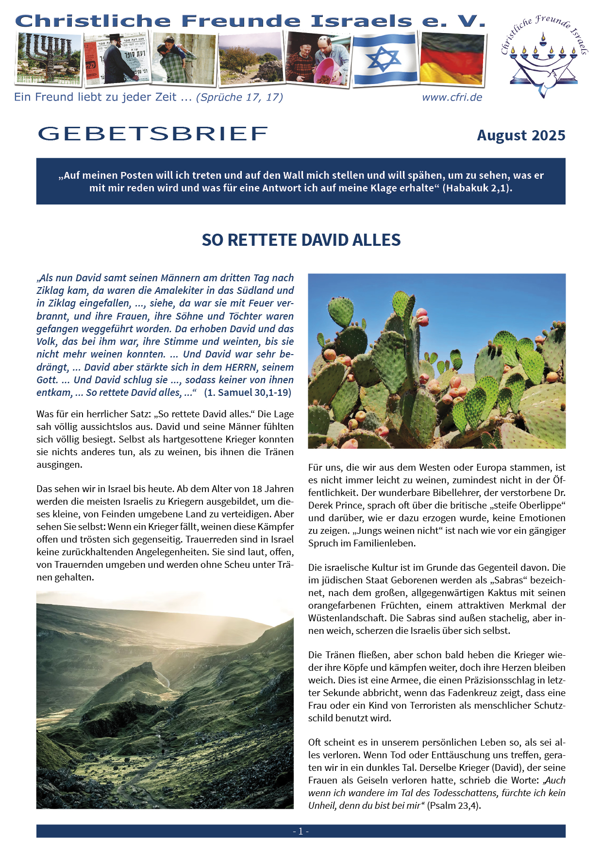 Gebetsbrief
