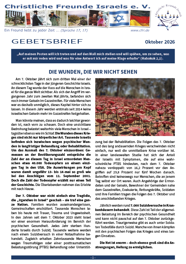 Gebetsbrief